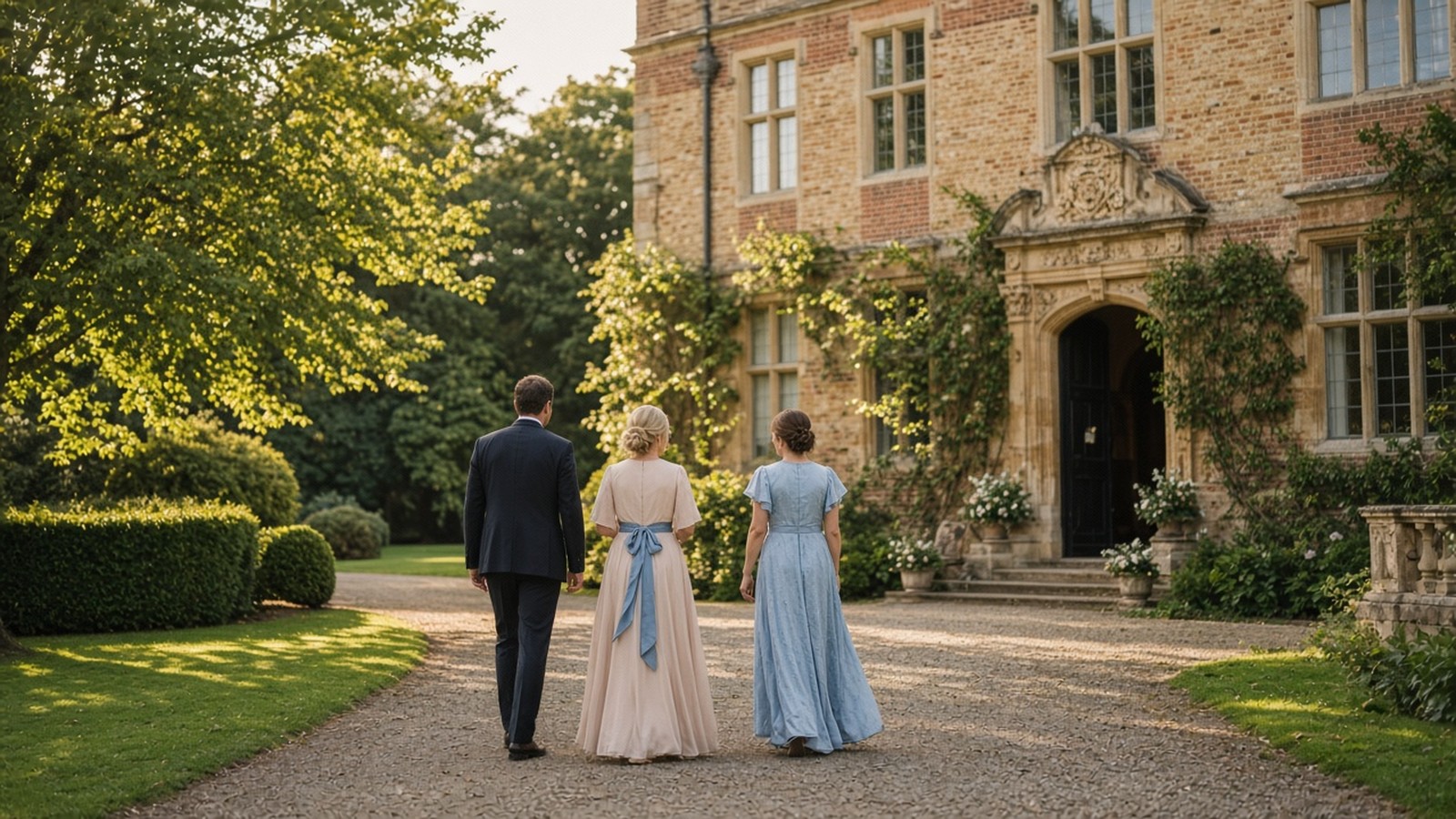 Guests arriving at Worden Hall